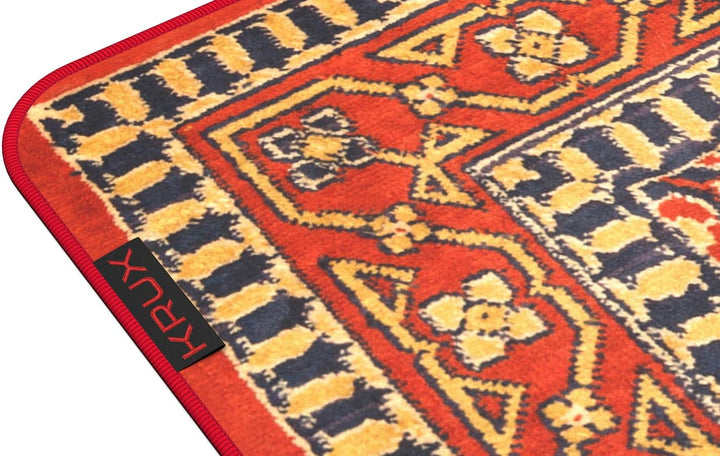 KRUX Space Carpet MAX, Mauspad, Teppichmuster, 600 x 1200 mm, leichtgängige Mausführung, Kantenbesat