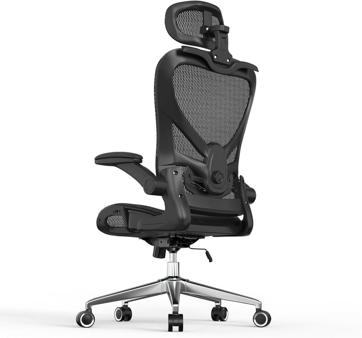 naspaluro Bürostuhl Ergonomisch Schwarz, Individuell Verstellbarer Gaming Stuhl Drehstuhl Ergonomisc