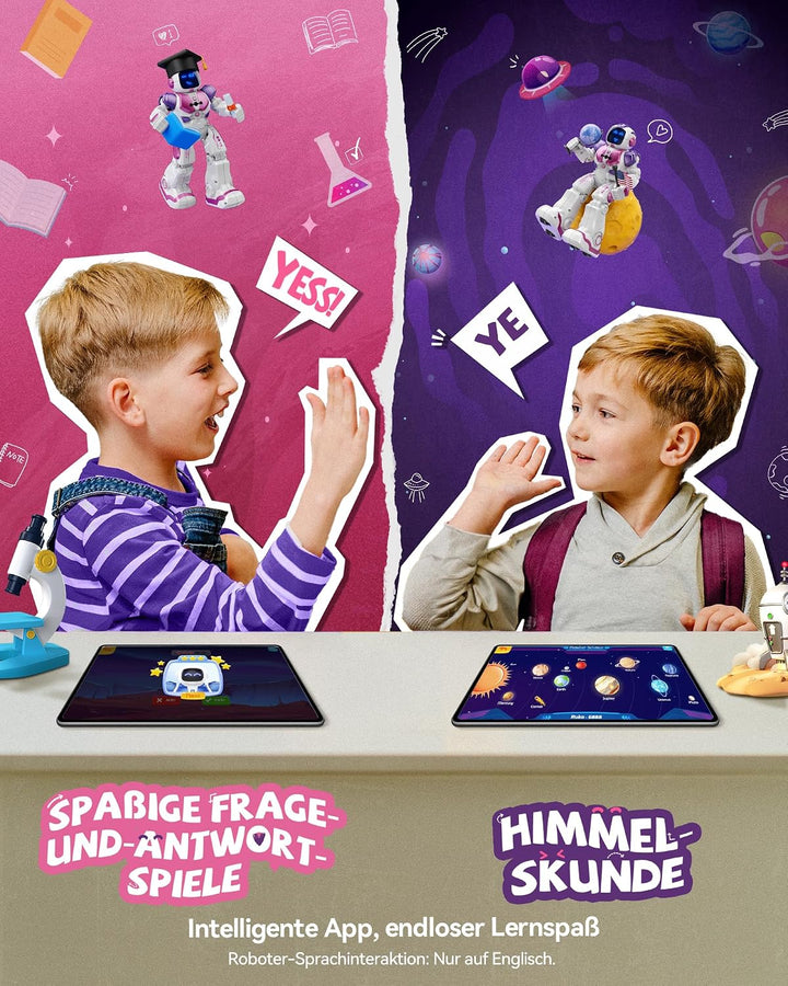 Ruko 6088 Tanzender Roboter für Kinder, App- &amp; Fernbedienung, Gestensteuerung, Programmierbarer Lern