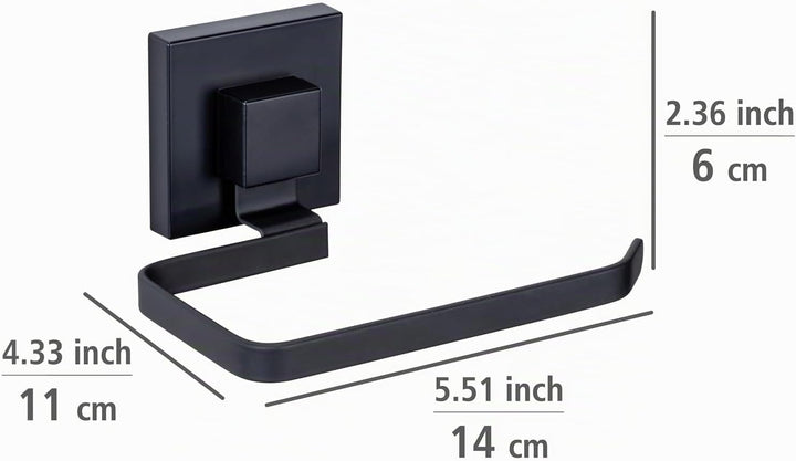 WENKO Toilettenpapierhalter Mod. Quadro eleganter Edelstahl-Wandhalter zur praktischen Aufbewahrung