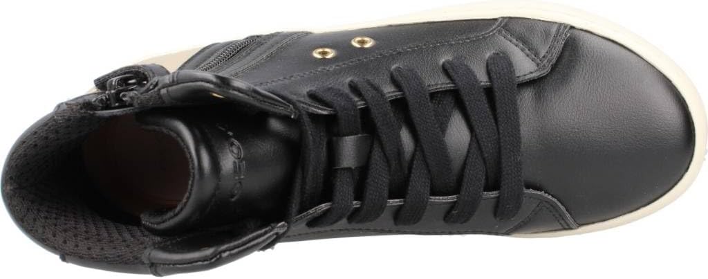 Geox Mädchen J Kalispera Girl A Sneaker 24 EU Black Platinum, 24 EU Black Platinum