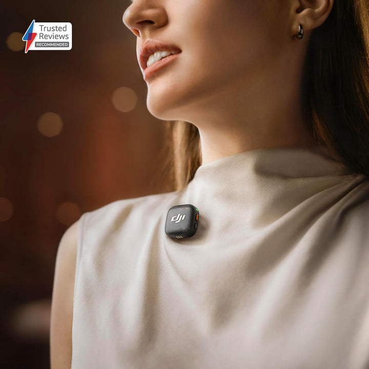 DJI Mic 3 (1 Sender + 1 Empfänger), drahtloses Lavalier-Mikrofon für iPhone/Kamera/Android, Ultralei