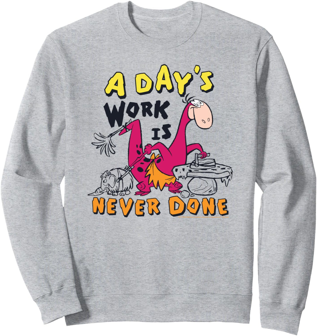 The Flintstones Dino A Day's Work is Never Done Sweatshirt