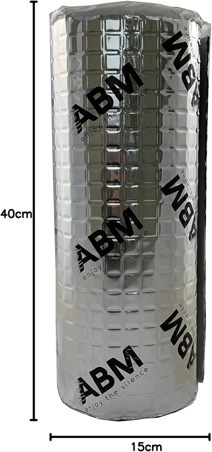 ABM 2 qm ALUBUTYL Globaler Produzent Dämmmatte selbstklebend Anti Dröhn Matte 40 cm x 5 Meter 400x50
