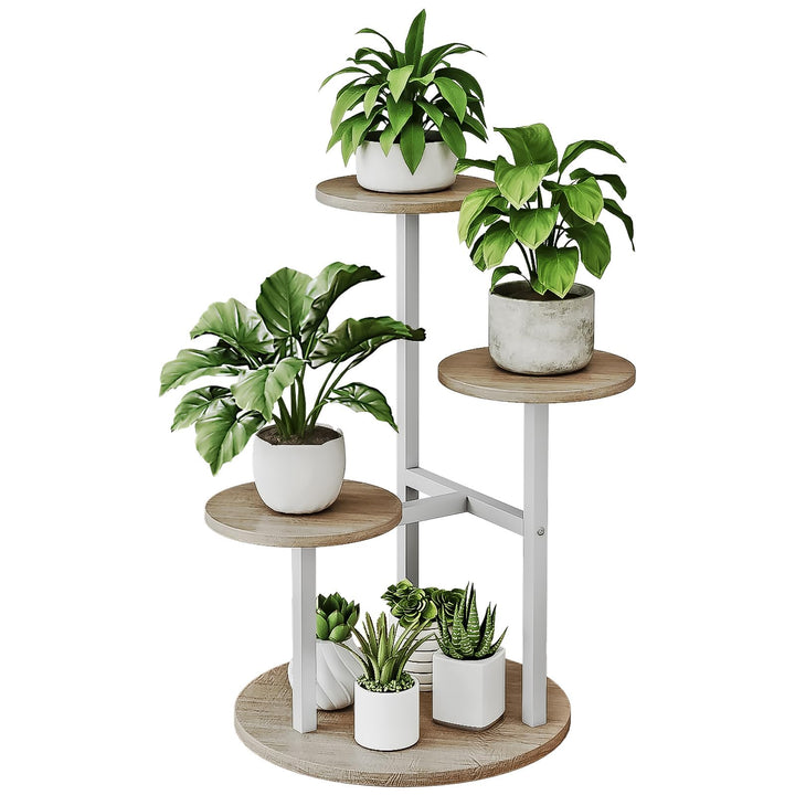 Pflanzenständer für den Innenbereich 4 Ebenen mehrere Blumentopfhalter Blumenständer für Terrasse Ga
