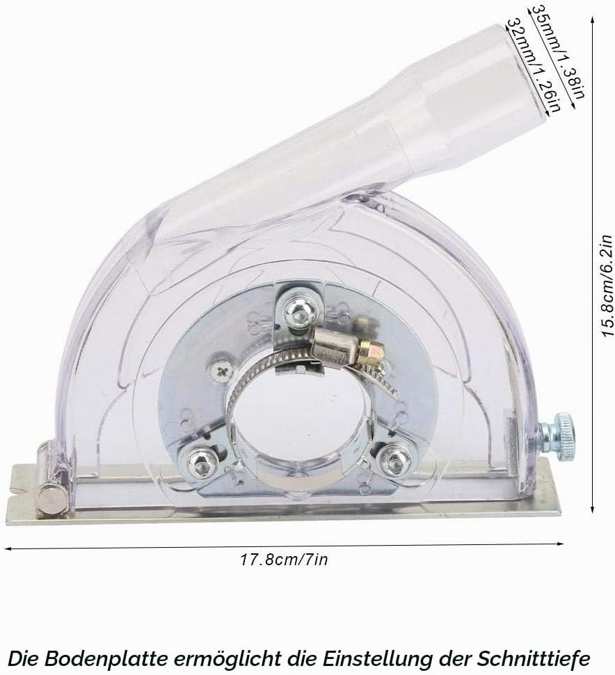 Staubschutzdeckel für Schleifmaschine, 125 mm, Schutz für Schleifmaschine, 125 mm, für Winkelschleif