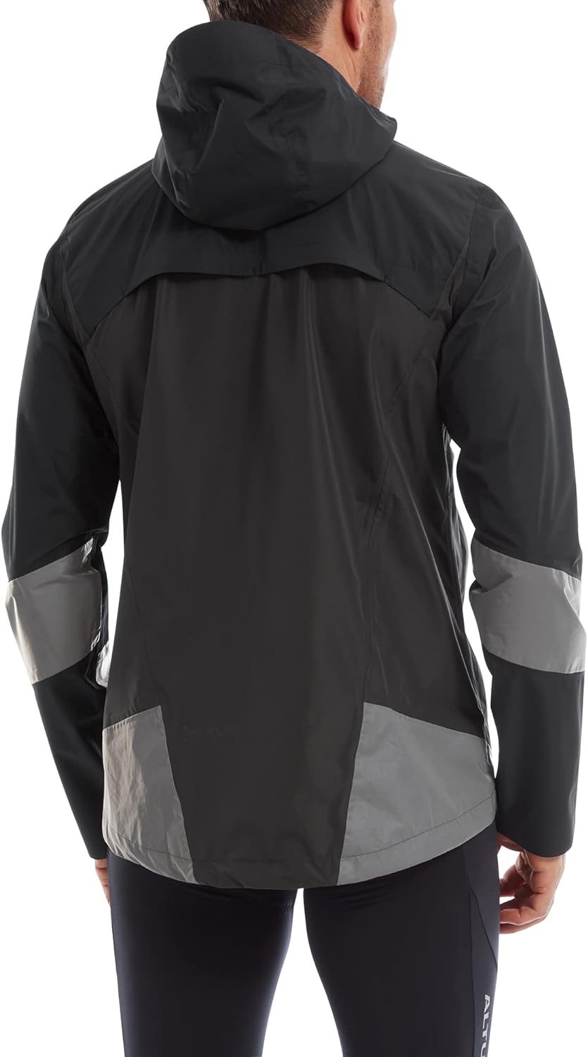 Altura Herren Typhoon Radjacke, wasserdicht, reflektierend, Schwarz – Grösse M Schwarz M, Schwarz M