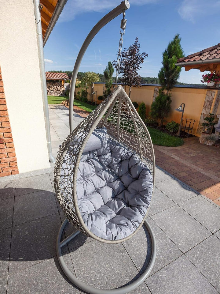 PillowPrim Hängesessel Kissen, Auflage für Polyrattan/Rattan Hängeschaukel, Polster, Hängekorb, Scha