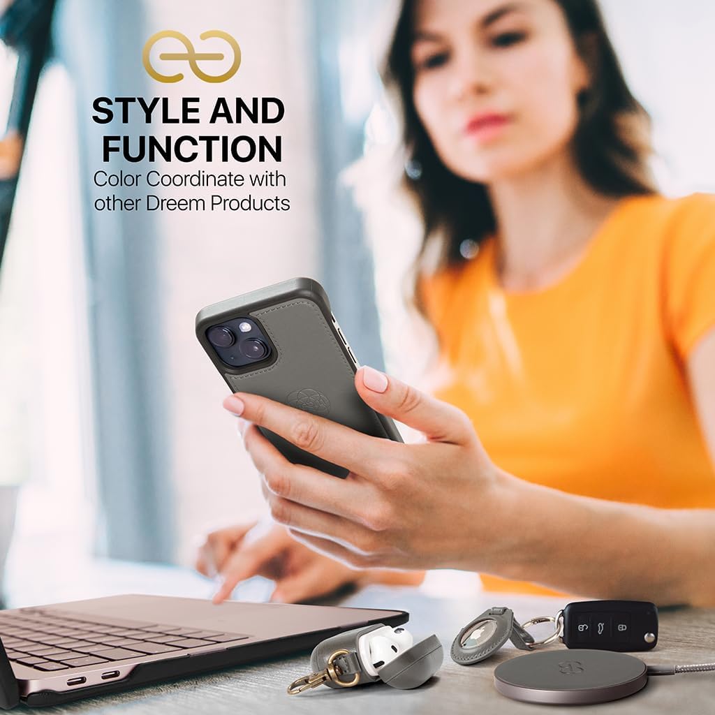 Dreem Fibonacci iPhone 15 Plus Brieftaschen-Etui / 2-in-1 stossfestes Etui und abnehmbares Folio aus