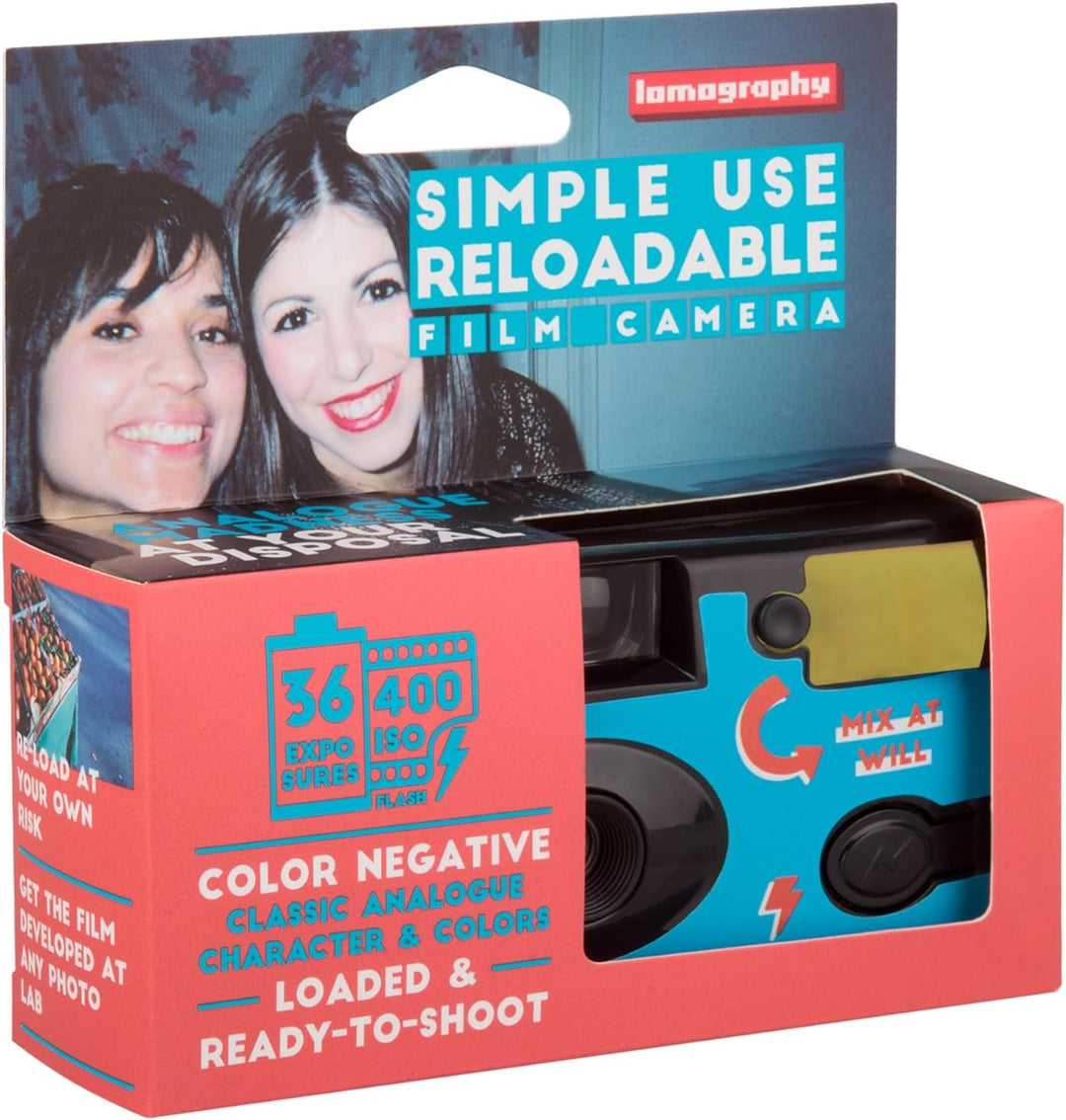 Lomography Simple Use Reloadable Film Camera Color Negative 400 Film