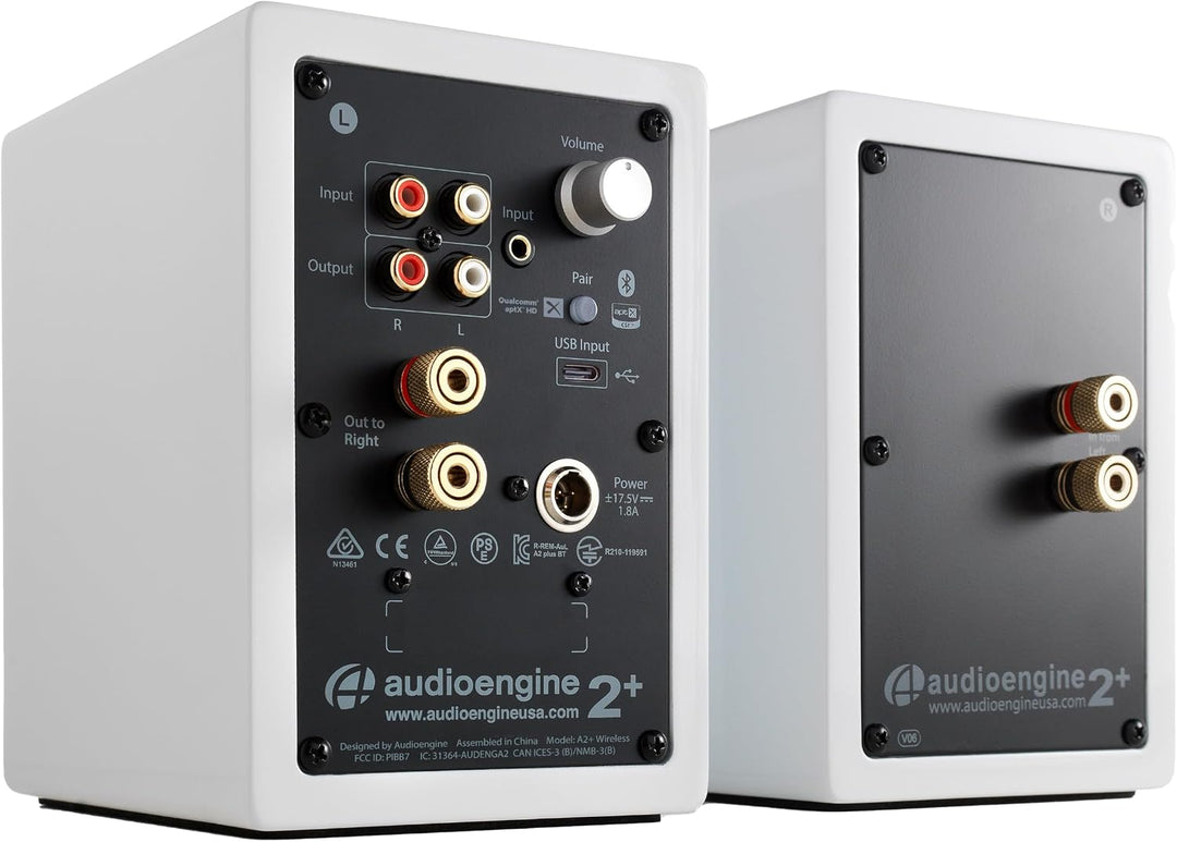 Audioengine A2+ 60W Aktiver Desktop-Lautsprecher | Integrierter DAC &amp; Analogverstärker | Direkter US