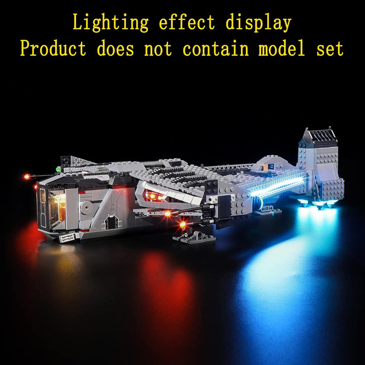 GEAMENT LED Licht-Set Kompatibel mit Lego Die Justifier - Beleuchtungsset für Star Wars 75323 Baumod