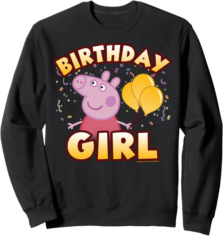 Peppa Pig Birthday Girl Confetti Celebration Sweatshirt