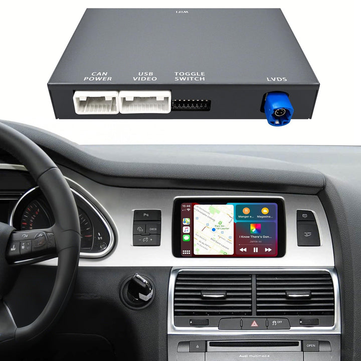 EZoneTronics Wireless CarPlay & Android Auto Retrofit Kit Decoder für Audi A6/Q7 2009-2015 mit MMI 3