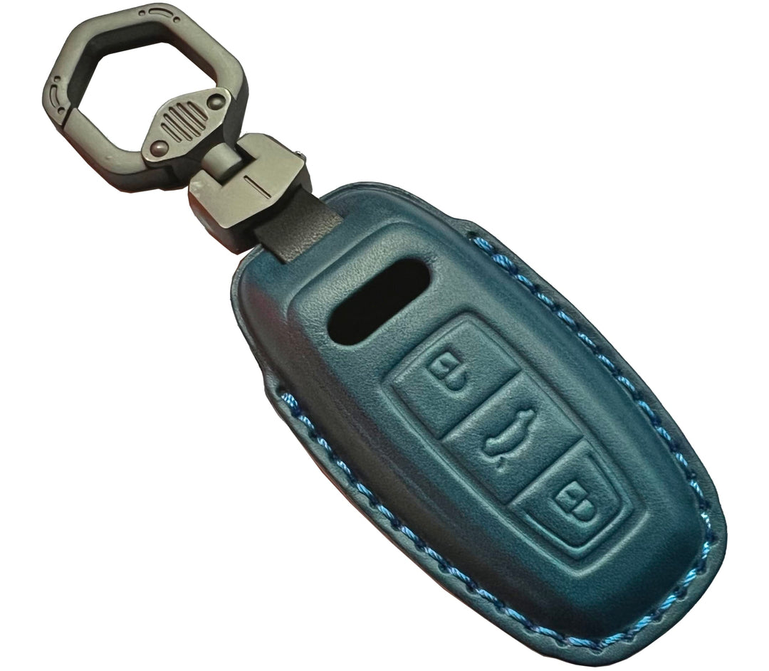 Leder Autoschlüssel Hülle kompatibel mit Audi A1 A2 A3 A6L A8L A7 A4L A5 Q5L Q1 Q3 Q4 Q5 Q7 Fernbedi