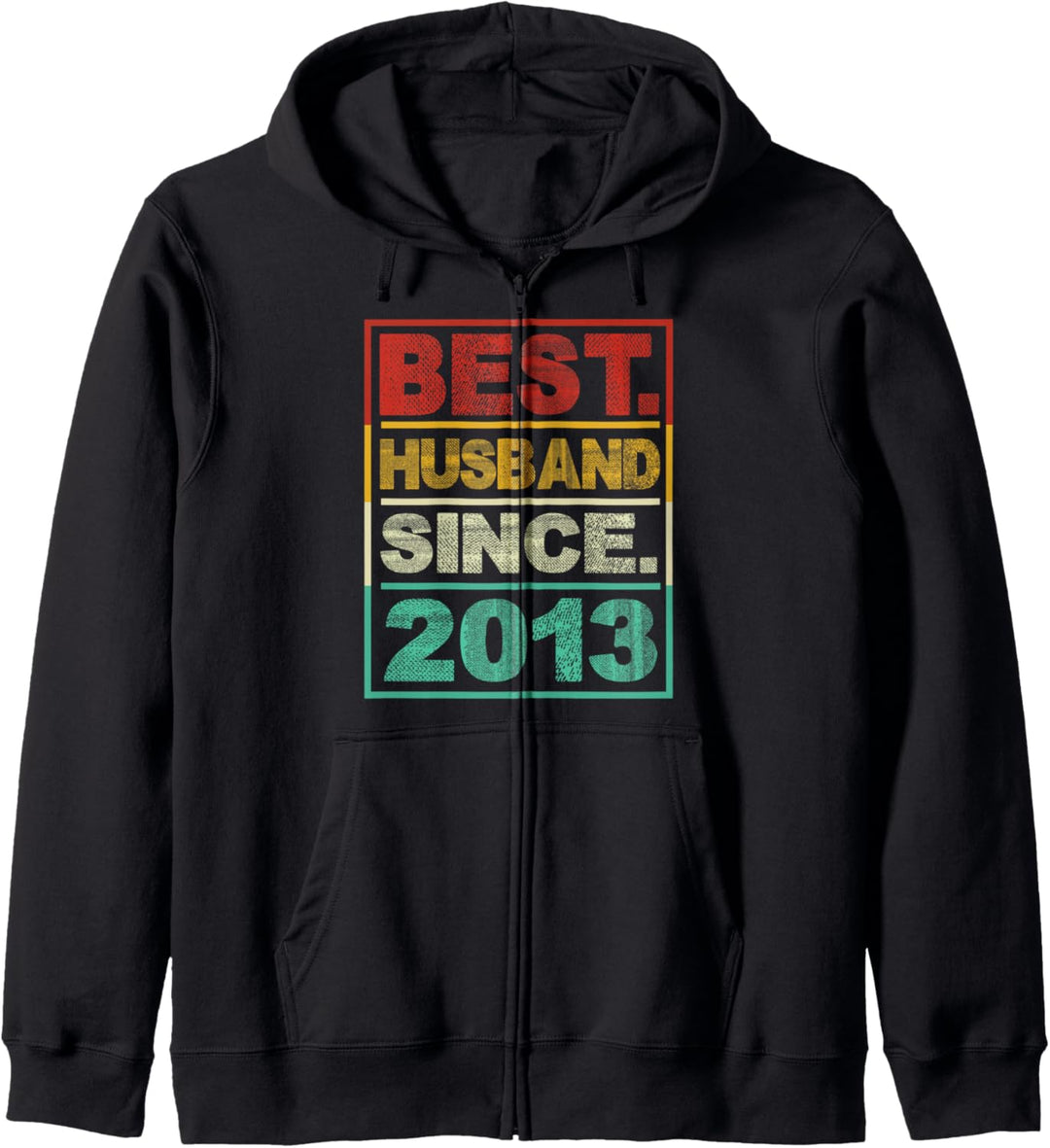 Best Husband Since 2013 6. Hochzeitstag für Ehemann Ehefrau Kapuzenjacke
