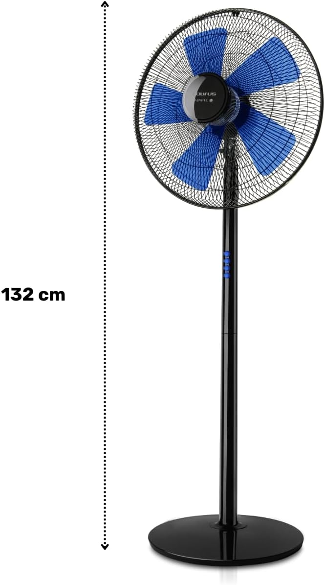 Taurus Boreal Elegance 16C Oszillierender Säulenventilator, Höhe 132 cm, automatisches Oszillationss