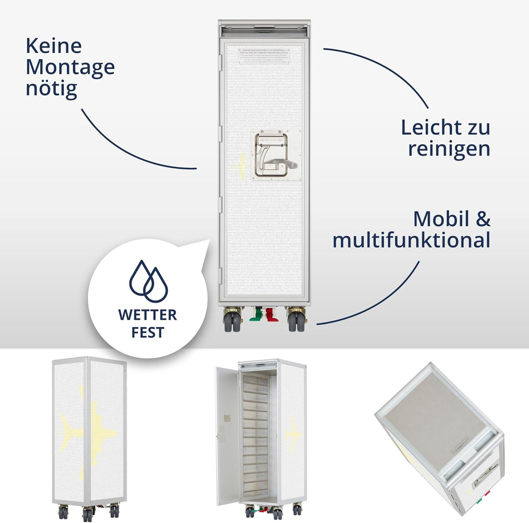 Airline Trolley Aviation, Büroschrank, Getränkewagen Flugzeug, Aktenschrank Metall, Küchenwagen mit