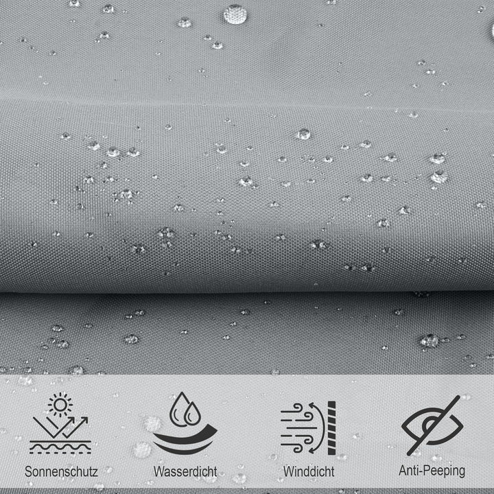 SUNNY GUARD Sonnensegel Rechteckig 2x3m Wasserdicht Sonnenschutz Wetterschutz Segel Baldachin UV Sch