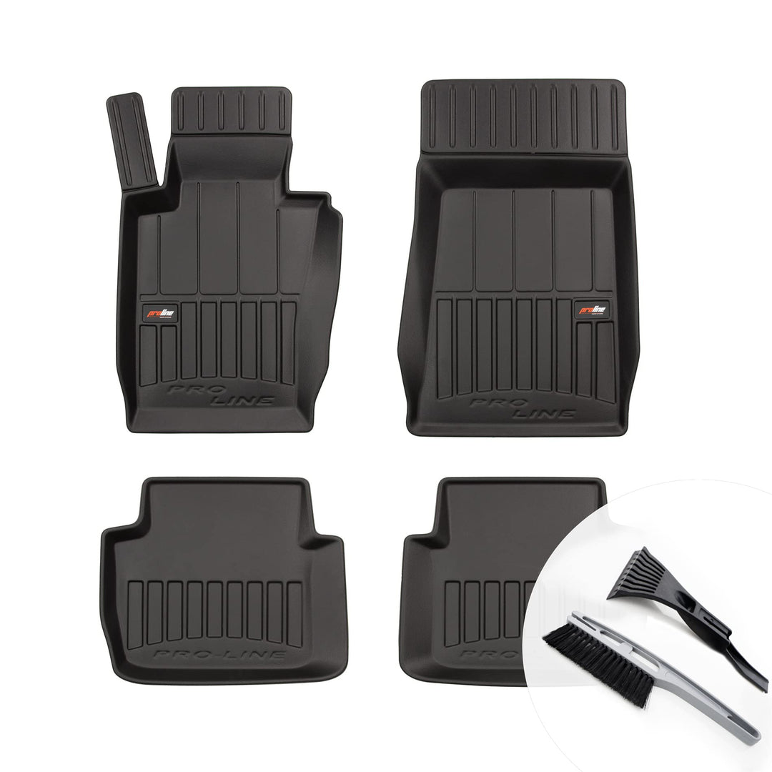 moto-MOLTICO 3D Gummimatten Auto Fussmatten Gummi Automatten 4-teilig Set - passend für BMW 3er E46