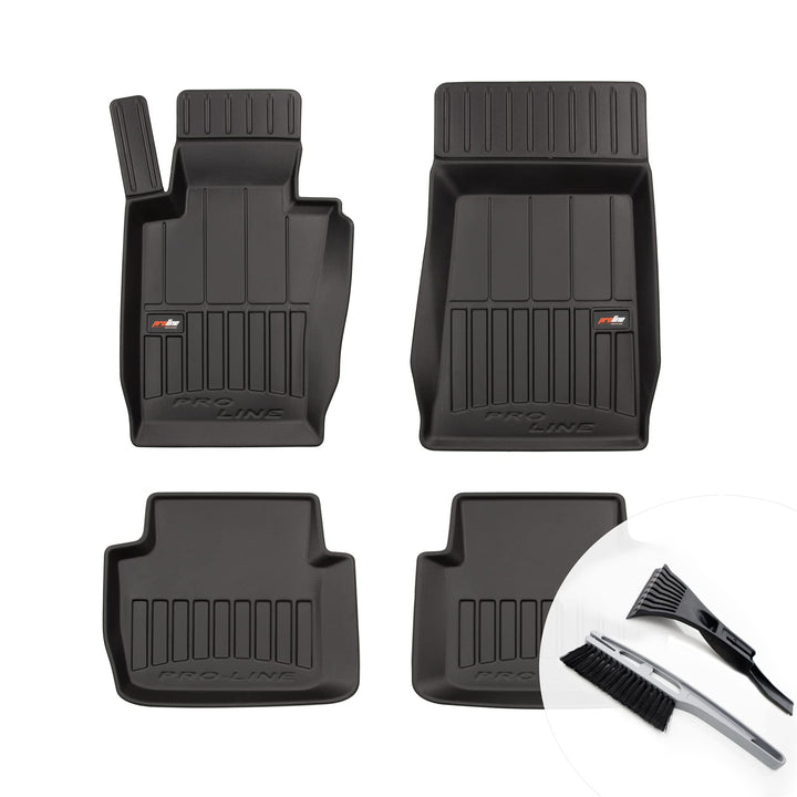 moto-MOLTICO 3D Gummimatten Auto Fussmatten Gummi Automatten 4-teilig Set - passend für BMW 3er E46
