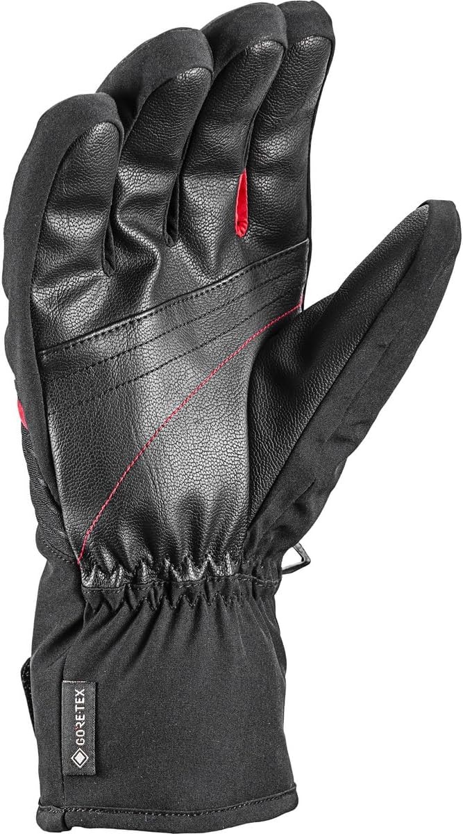 LEKI Unisex-Adult Glove EU 7,5 black-red, EU 7,5 black-red