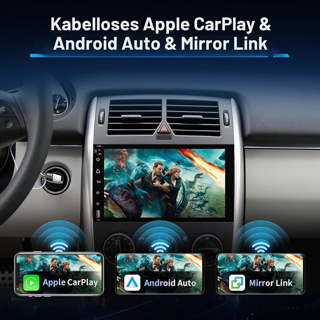 Autoradio Android 14.0 für Mercedes-Benz A-Klasse W169/B-Klasse W245/Viano/Vito W639/Sprinter W906,