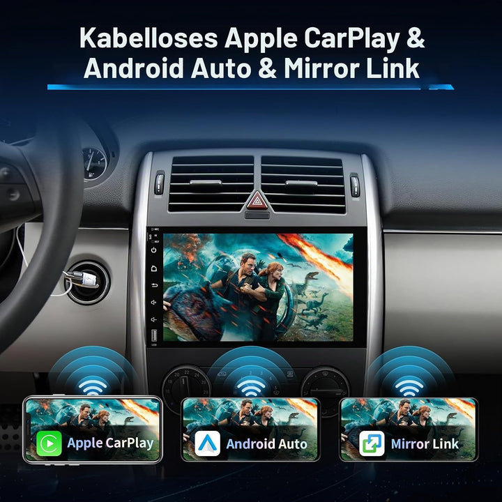 Autoradio Android 14.0 für Mercedes-Benz A-Klasse W169/B-Klasse W245/Viano/Vito W639/Sprinter W906,