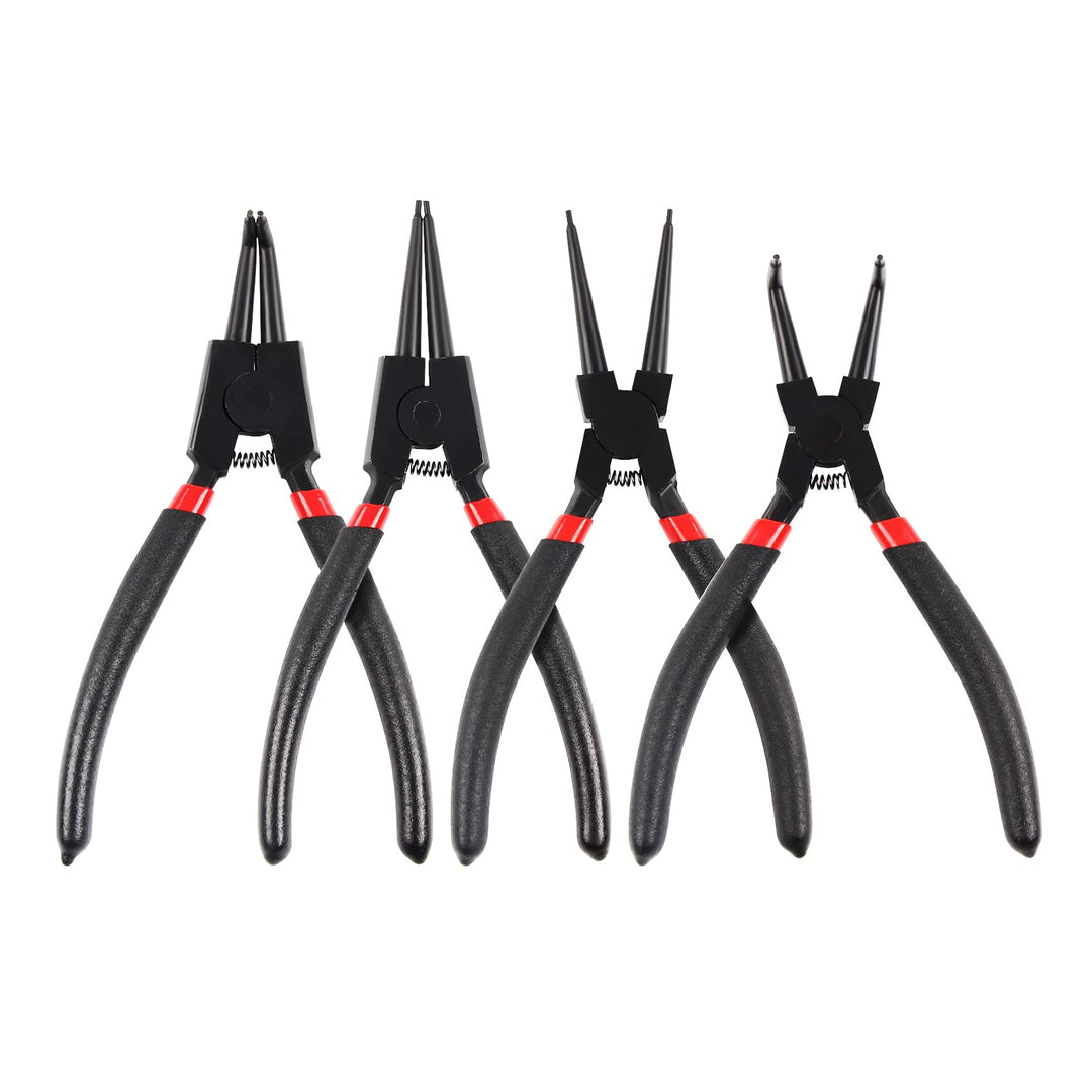 DOCAS 4 Stück Sprengringzangen Set,175mm interne/externe Sicherungsringzange Sprengringzange für Rin