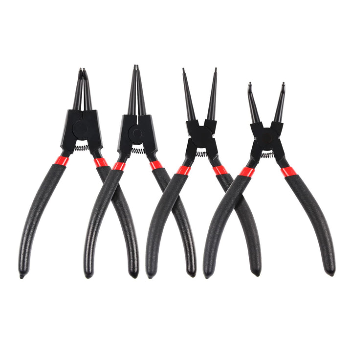 DOCAS 4 Stück Sprengringzangen Set,175mm interne/externe Sicherungsringzange Sprengringzange für Rin