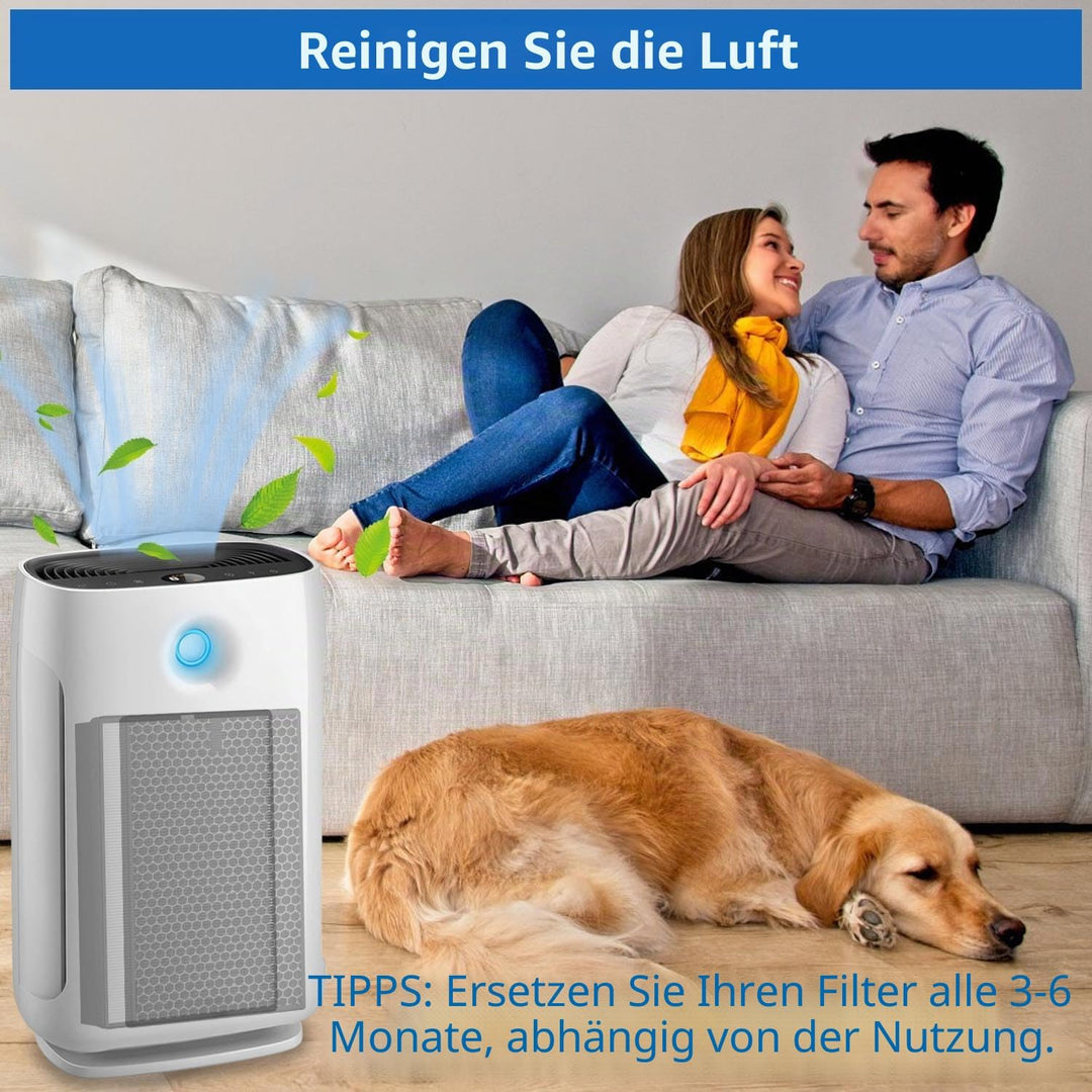 Luftreiniger Filter kompatibel mit Philips 2000 und 3000 Series, H13 True HEPA Ersatzfilter für Phil