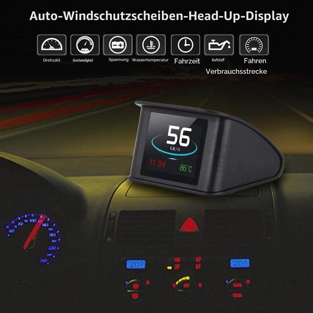 KSTE P10 Universal Car HUD Head Up Display-OBD2 Geschwindigkeitswarnung RPM Kraftstoffverbrauch Proj