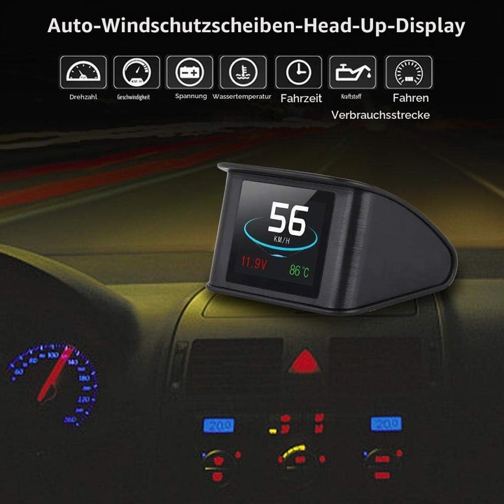 KSTE P10 Universal Car HUD Head Up Display-OBD2 Geschwindigkeitswarnung RPM Kraftstoffverbrauch Proj