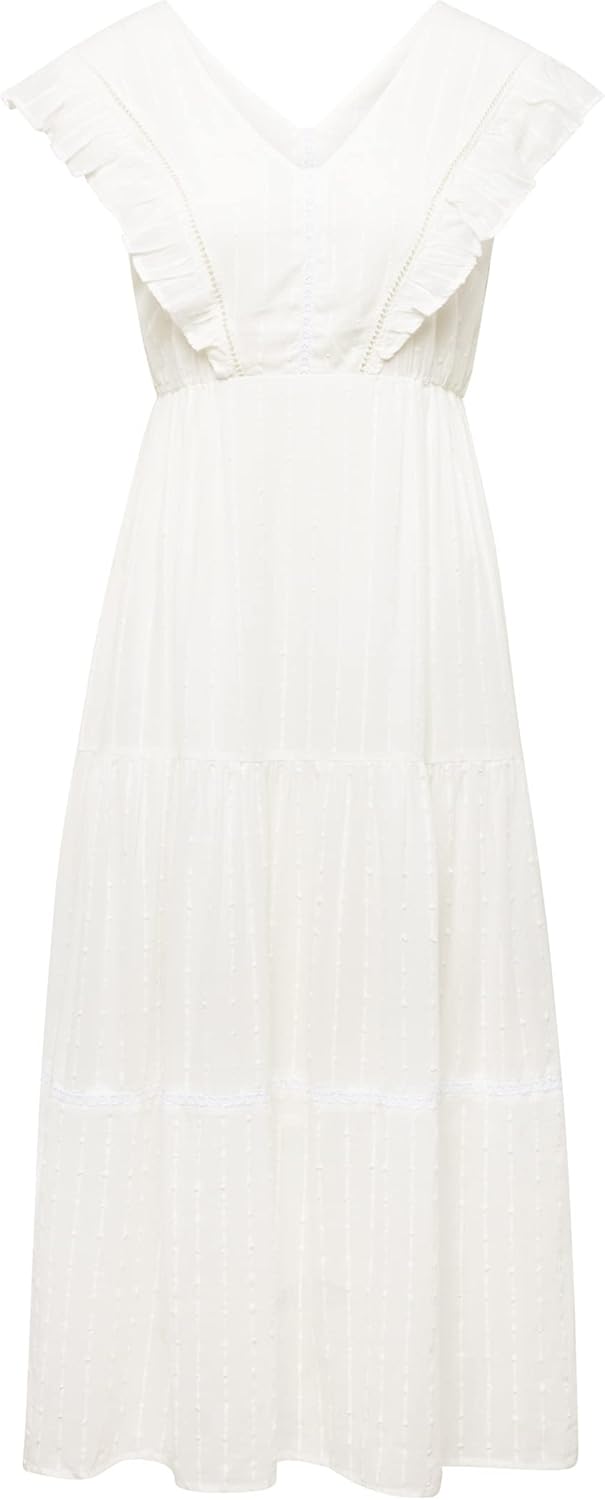 Mavi Damen Long Dress Kleid XS Antique White, XS Antique White