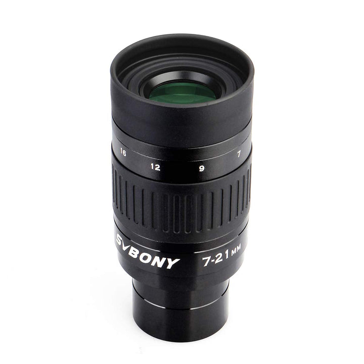 Svbony SV135 Teleskop Okulare Zoom, 1.25 Zoll 7-21mm Zoomokular mit FMC Green Film, Teleskopzubehör