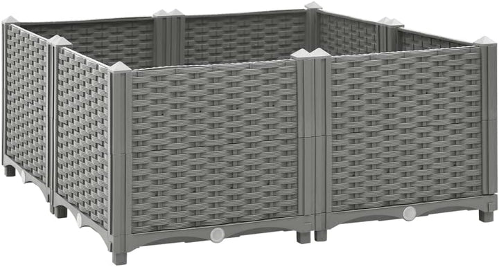 vidaXL Hochbeet, Hochbeet für Garten Balkon Terrasse, Gemüsebeet Pflanzkasten zum Selber Bauen, Blum