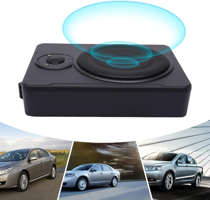 12v 600 Watt Aktiv Untersitz-subwoofer Auto Bassreflex Aktivsub Mit Kabelset DHL
