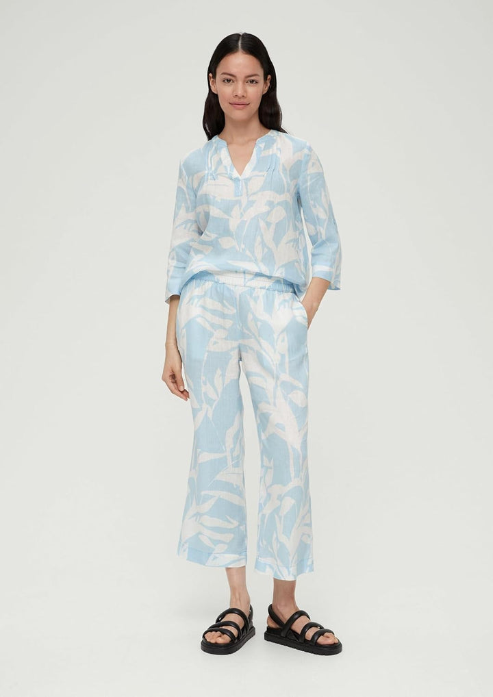 s.Oliver Damen Hose Wide Leg 38 Blau 50a3, 38 Blau
