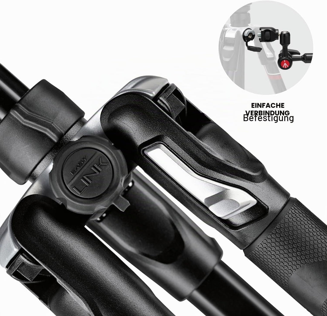 Manfrotto Befree Advanced Kamerastativ-Kit, mit Twist-Verschluss, tragbares und kompaktes Reisestati