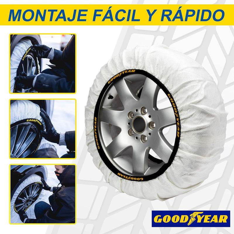 Goodyear Snow & Road Grösse L 2er Set Textil Schneeketten für Autos SNOW & ROAD GRÖSSE L, SNOW & ROA