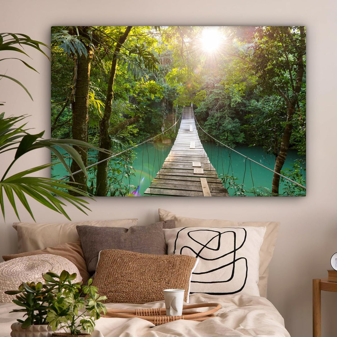 MuchoWow© Bilder Gross 120x80 cm XXL Wohnzimmer Deko Modern Wandbild Foto auf Leinwand Bild Schlafzi