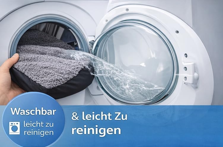 Allvora Hundebett & Katzenbett 54x42 cm – Weiches Haustierbett für kleine Hunde & Katzen, Waschbar,