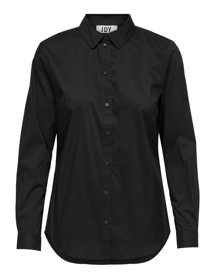 Jacqueline de Yong Damen Jdymio L/S Shirt WVN Noos Bluse (1er Pack) 44 Schwarz, 44 Schwarz
