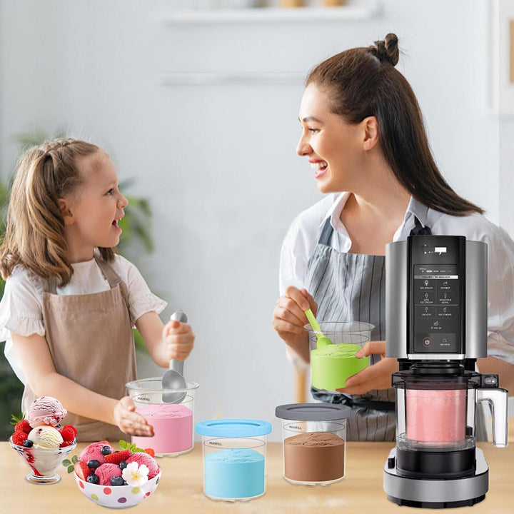 4 Stück Creami Behälter für die Ninja Creami Eismaschine, Behälter für Ninja Creami Eismaschine, Eis