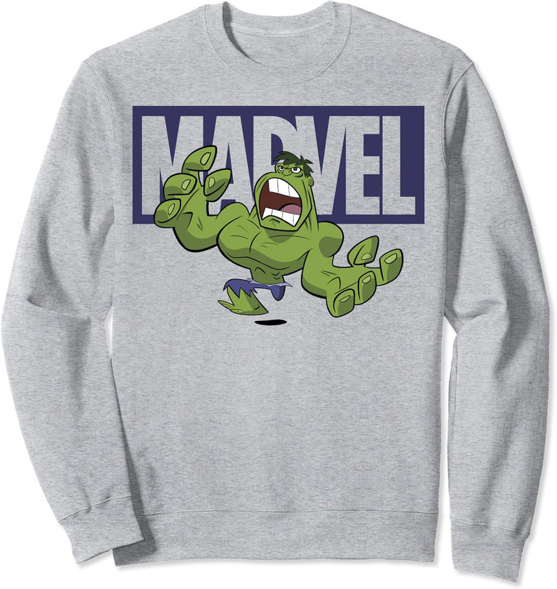 Marvel Avengers Hulk Logo Doodle Sweatshirt