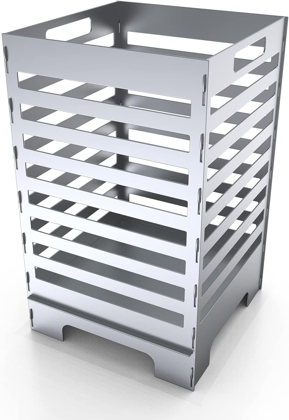 tuning-art FK10 Feuerkorb Feuertonne Feuerschale Steckbar Gross 50x30x30, Grösse:Modern 45L, Modern