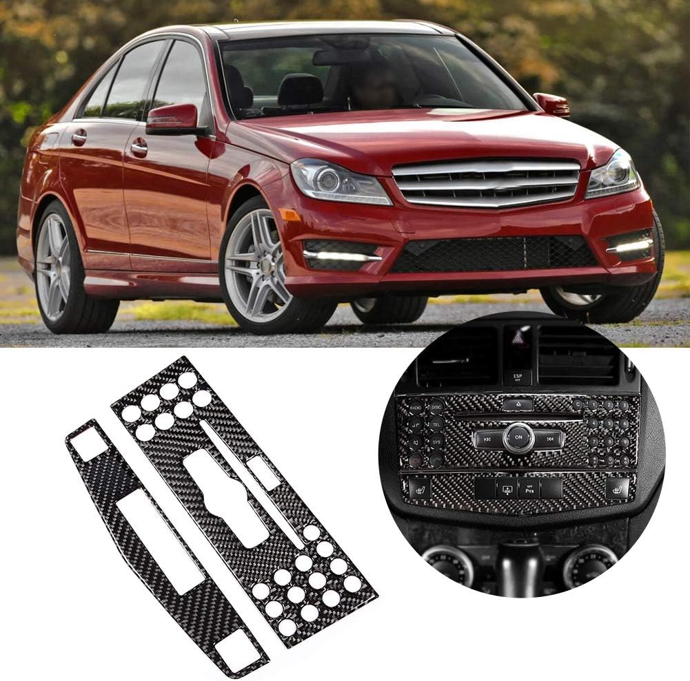 Suuonee Verkleidung Mittelkonsole, Carbon Verkleidung Mittelkonsole Navigationsleiste Passend für C