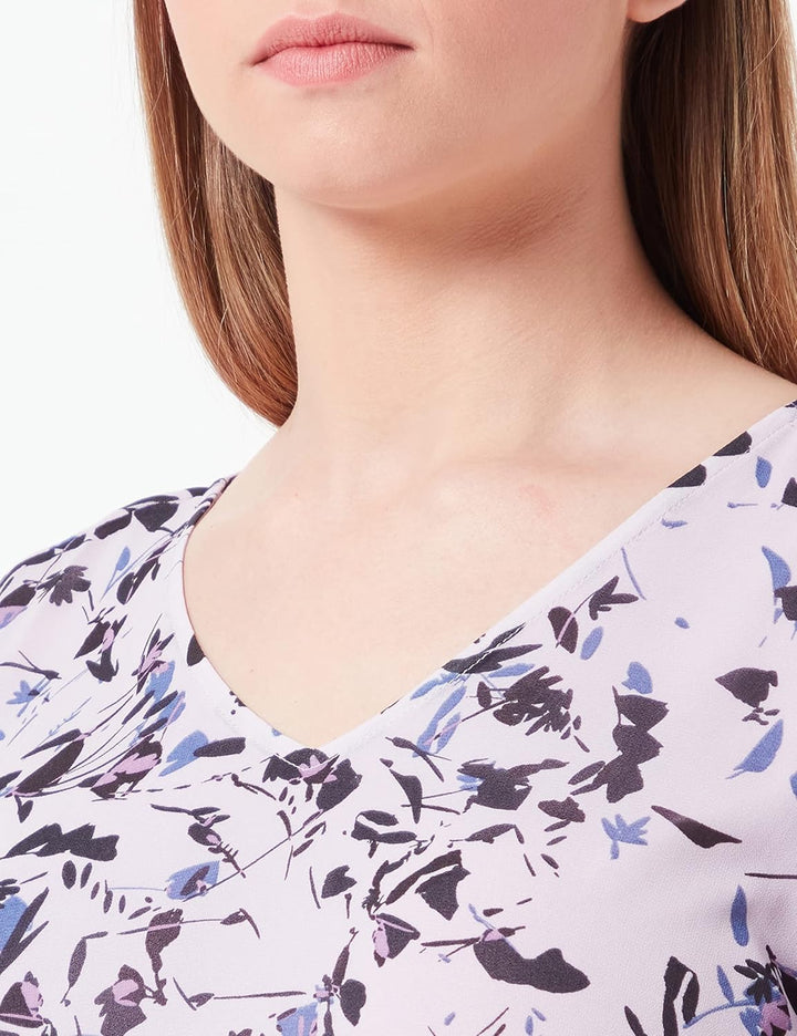 Noppies Damen Blouse Short Sleeve Allover Print Kula Bluse 36 Iris - P905, 36 Iris - P905