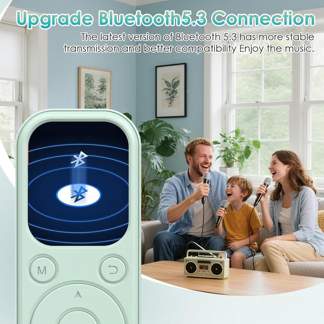 64 GB MP3-Player mit Bluetooth 5.3, tragbarer Musik-Player mit HiFi-Klangqualität und FM-Radio, 300