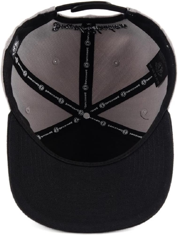Bexxwell Snapback Caps 2er-Set Partnerlook für Klein und Gross grau/schwarz mit Anker (optimale Pass